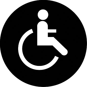 Símbolo de la discapacidad motriz o física